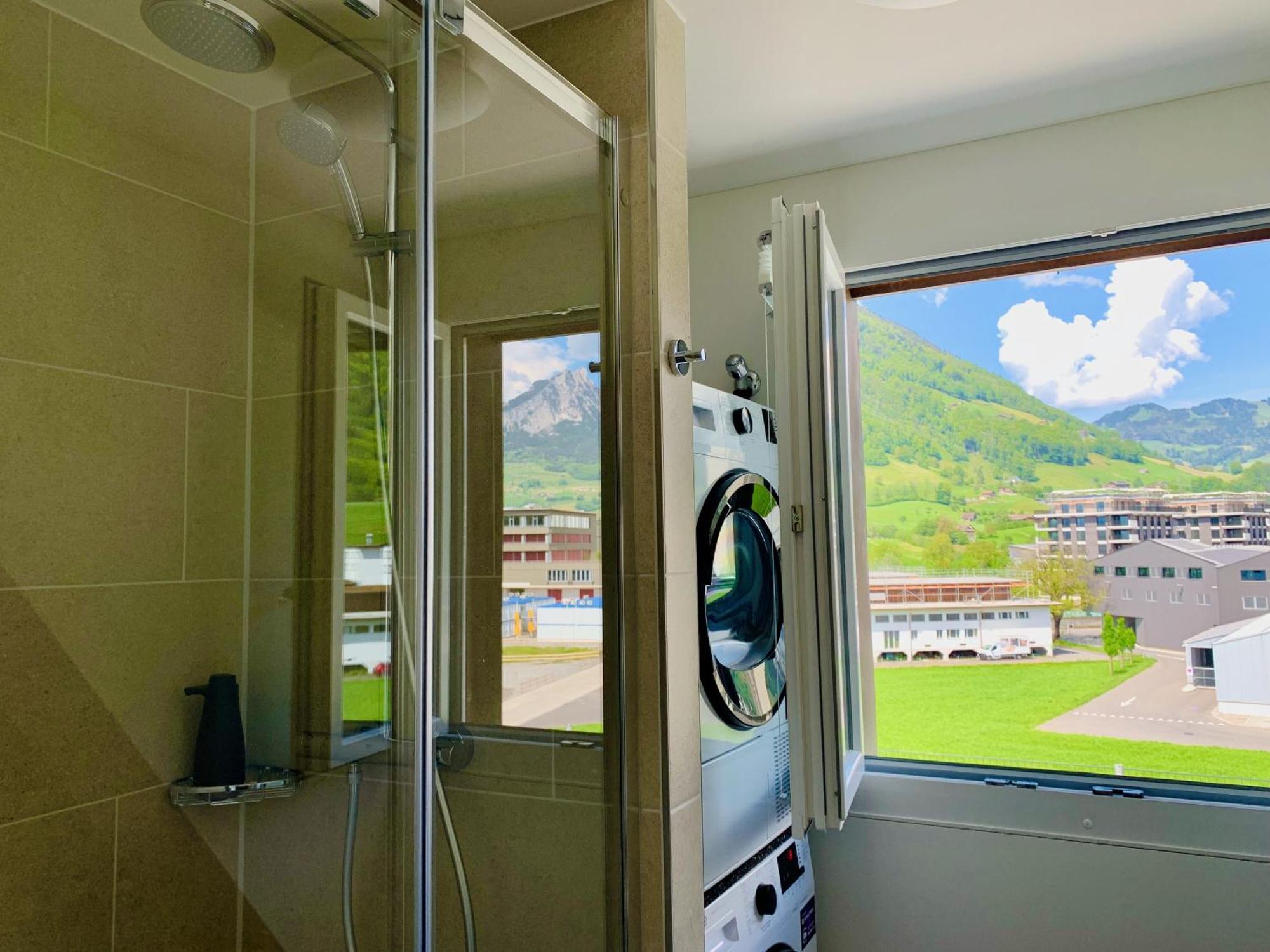 Luna O Mountainview O Pizzaoven Brunnen Kültér fotó
